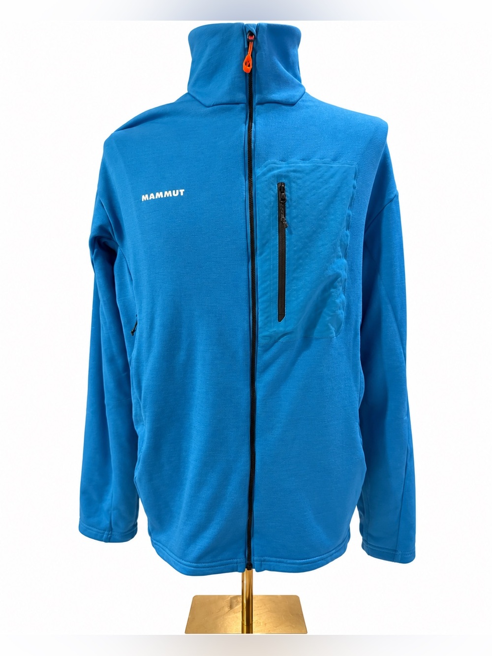 Mammut Eigerwand Guide ML Full-Zip Jacket – Men’s 2XL – Blue/Orange